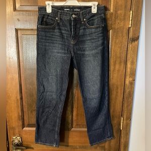 EUC Old Navy Slouchy Straight Crop Jeans size 2